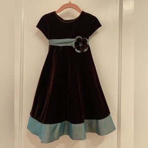 Good Lad of Philadelphia toddler girl dress brown and teal dress size 3t